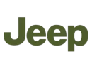jeep-logo The image shows the word "Jeep" in large, bold, olive green letters on a black background.