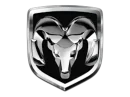 ram-logo Chrome ram's head logo inside a silver shield, set against a black background.