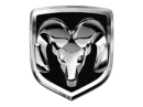 Chrome ram's head logo inside a silver shield, set against a black background.