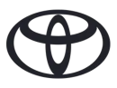 Black and gray Toyota logo featuring three overlapping ellipses on a black background.